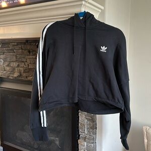Adidas crop hoodie size medium